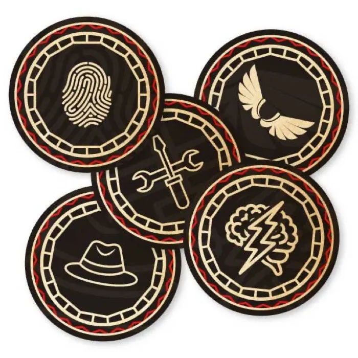 POD Ninjas milestone sticker badges, printed for the journey map.
